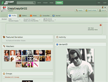 Tablet Screenshot of crazycrazygirl22.deviantart.com