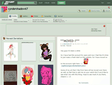 Tablet Screenshot of cyndershadow67.deviantart.com