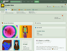 Tablet Screenshot of invader-zera.deviantart.com