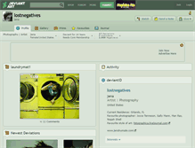 Tablet Screenshot of lostnegatives.deviantart.com