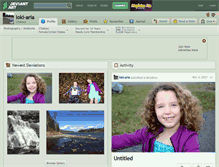 Tablet Screenshot of loki-aria.deviantart.com