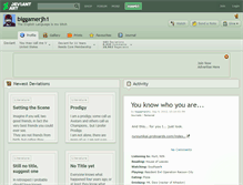 Tablet Screenshot of biggamerjh1.deviantart.com