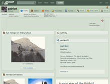 Tablet Screenshot of pathlost.deviantart.com