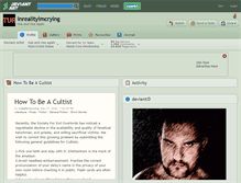 Tablet Screenshot of inrealityimcrying.deviantart.com