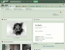 Tablet Screenshot of jo0o.deviantart.com