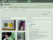 Tablet Screenshot of candy-sama.deviantart.com