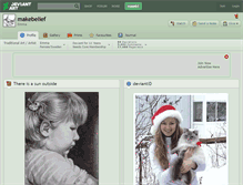Tablet Screenshot of makebelief.deviantart.com