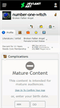 Mobile Screenshot of number-one-witch.deviantart.com