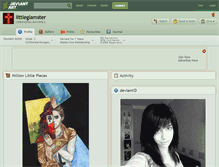 Tablet Screenshot of littleglamster.deviantart.com