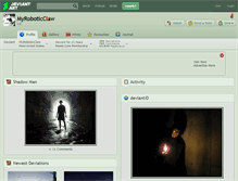 Tablet Screenshot of myroboticclaw.deviantart.com