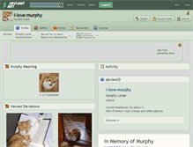 Tablet Screenshot of i-love-murphy.deviantart.com