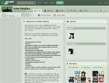 Tablet Screenshot of hotel-hetalia.deviantart.com