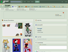 Tablet Screenshot of lizzygal.deviantart.com