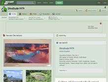 Tablet Screenshot of dinodude1979.deviantart.com