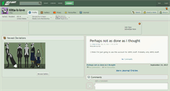 Desktop Screenshot of kitta-is-love.deviantart.com