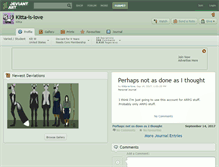 Tablet Screenshot of kitta-is-love.deviantart.com