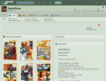 Tablet Screenshot of danielstone.deviantart.com