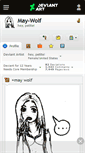 Mobile Screenshot of may-wolf.deviantart.com