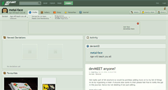 Desktop Screenshot of metal-face.deviantart.com
