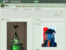 Tablet Screenshot of dhex.deviantart.com