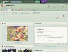 Tablet Screenshot of lyddelilyddis.deviantart.com