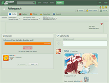 Tablet Screenshot of fallenpeach.deviantart.com
