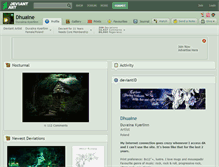 Tablet Screenshot of dhuaine.deviantart.com