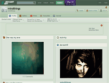 Tablet Screenshot of mindthings.deviantart.com