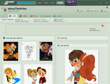 Tablet Screenshot of missusthewriter.deviantart.com