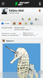 Mobile Screenshot of kaijou-akai.deviantart.com