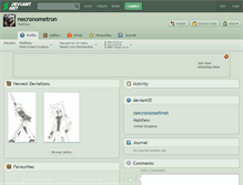 Tablet Screenshot of necronometron.deviantart.com
