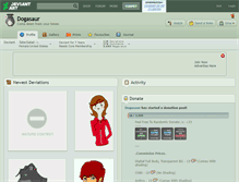 Tablet Screenshot of dogasaur.deviantart.com