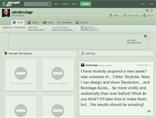 Tablet Screenshot of jakebondage.deviantart.com