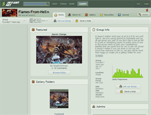 Tablet Screenshot of flames-from-hell.deviantart.com