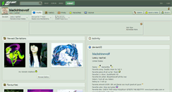 Desktop Screenshot of blackshinewolf.deviantart.com