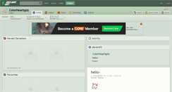 Desktop Screenshot of colorheartsplz.deviantart.com