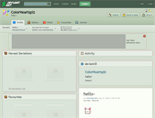 Tablet Screenshot of colorheartsplz.deviantart.com