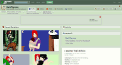 Desktop Screenshot of darktigressx.deviantart.com