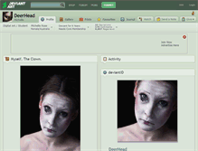 Tablet Screenshot of deerhead.deviantart.com