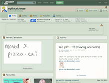 Tablet Screenshot of mythicalcheese.deviantart.com