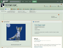 Tablet Screenshot of frost-dragon-angel.deviantart.com