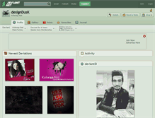 Tablet Screenshot of designdusk.deviantart.com