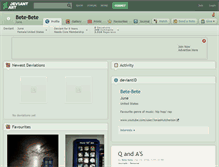 Tablet Screenshot of bete-bete.deviantart.com