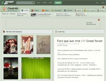 Tablet Screenshot of cloud-mu.deviantart.com