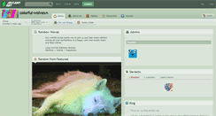 Desktop Screenshot of colorful-wolves.deviantart.com