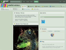Tablet Screenshot of colorful-wolves.deviantart.com