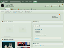Tablet Screenshot of i-cosplaytm.deviantart.com