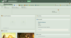 Desktop Screenshot of electroviolence.deviantart.com