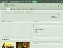 Tablet Screenshot of electroviolence.deviantart.com