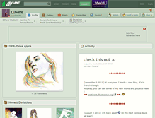 Tablet Screenshot of luwine.deviantart.com